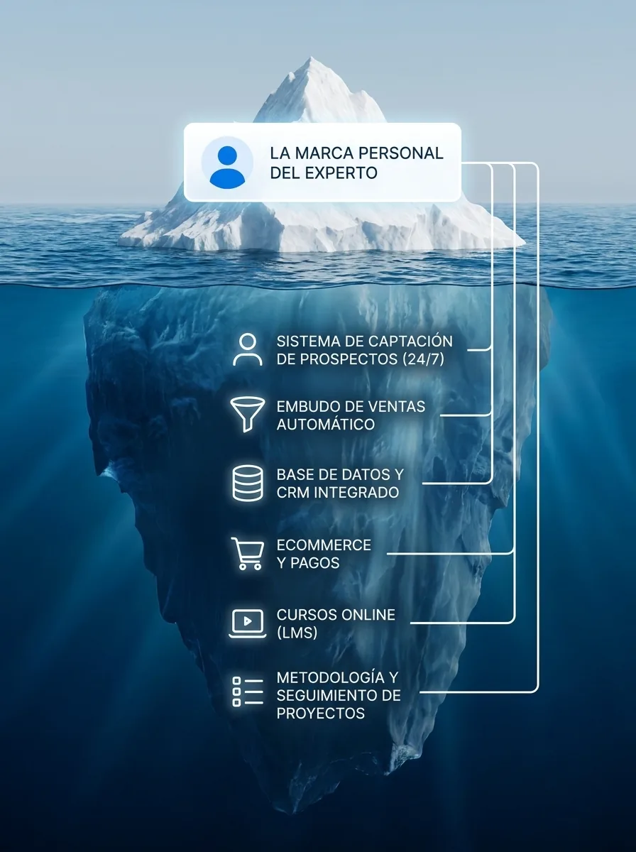 Iceberg de una marca personal estructurada con AlterXpert